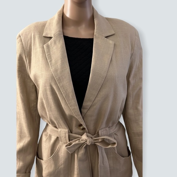 SOYACONCEPT Beautiful Linen & Viscose Blend Blazer NWT - Picture 2 of 10